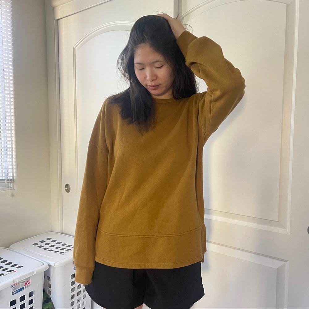 Tunic pullover sweatshirt